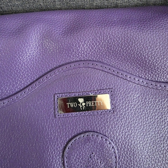 Purple Leather Women\'s Convertible Backpack main image 6